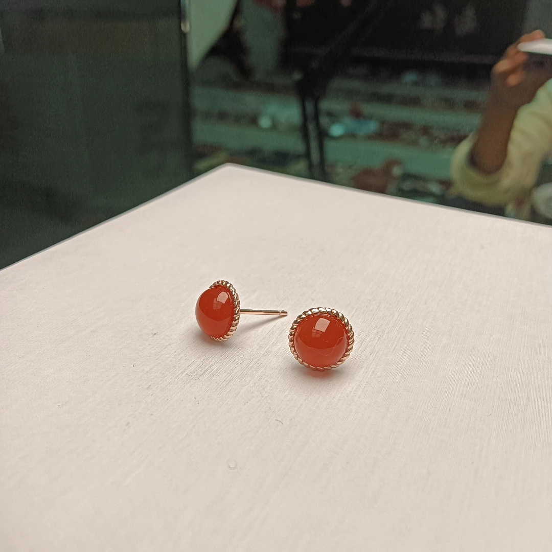 耳钉s925银戒面卡6mm++ 多样性发一