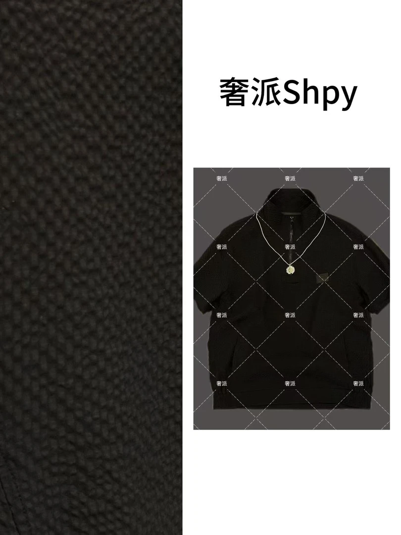【黑武士套装】25年夏季新款轻奢休闲设计款小立领男装上衣