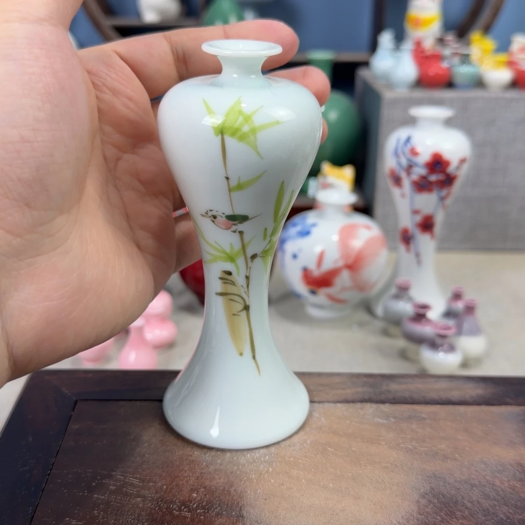 陶瓷手工小花器摆件