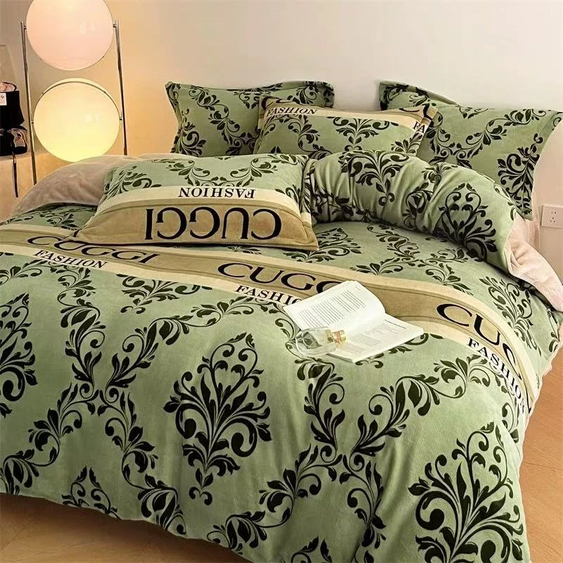 A类轻奢舒适双面高克重牛奶绒加厚被套