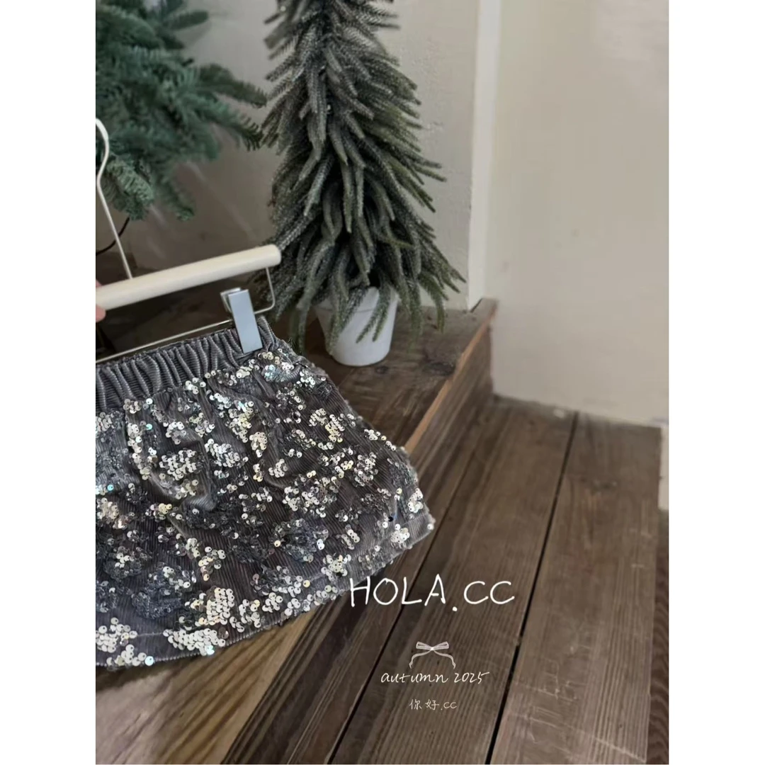 HOLA.CC·25秋~亮片半裙6348（汉服）灰色