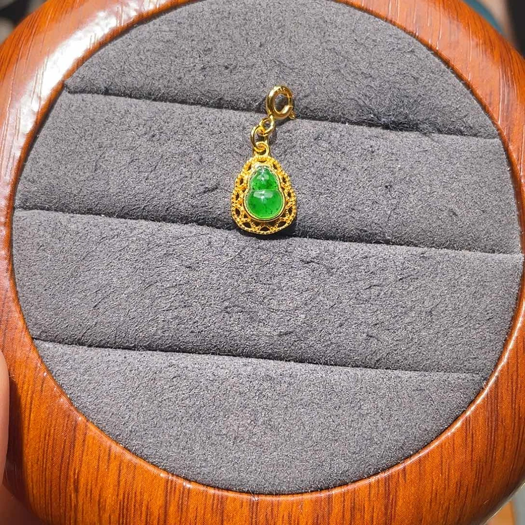 翡翠银S925镶嵌颈饰