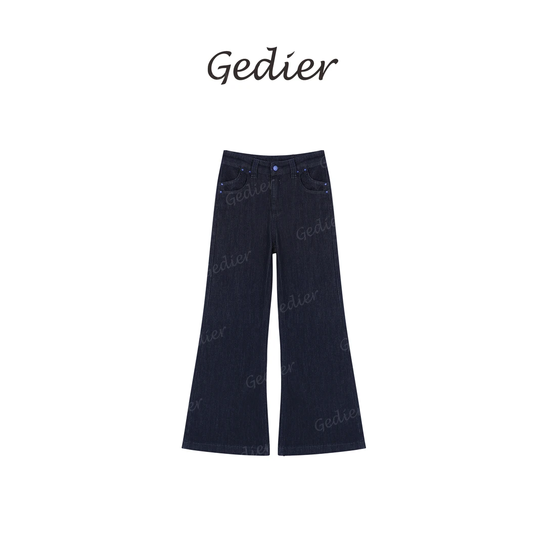 【歌蒂尔】“琥珀流光” 新款女士百搭直筒牛仔裤 KG530071Y