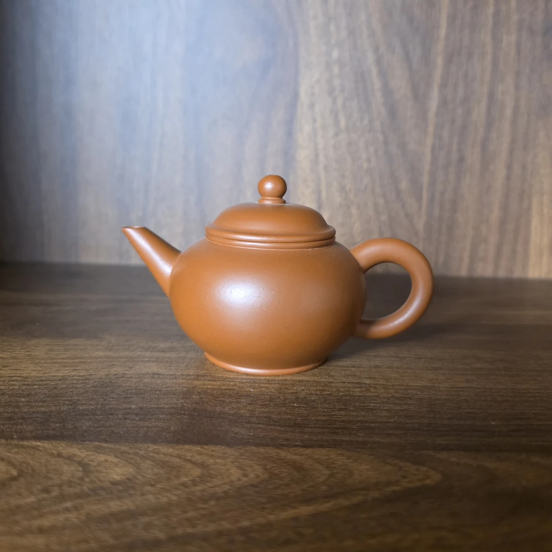 【云水堂—紫砂】原矿纯大红袍100ml水平紫砂壶