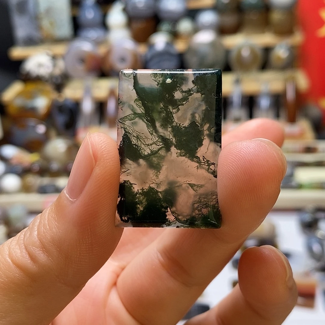 玛瑙/玉髓未镶嵌颈饰精品绿草