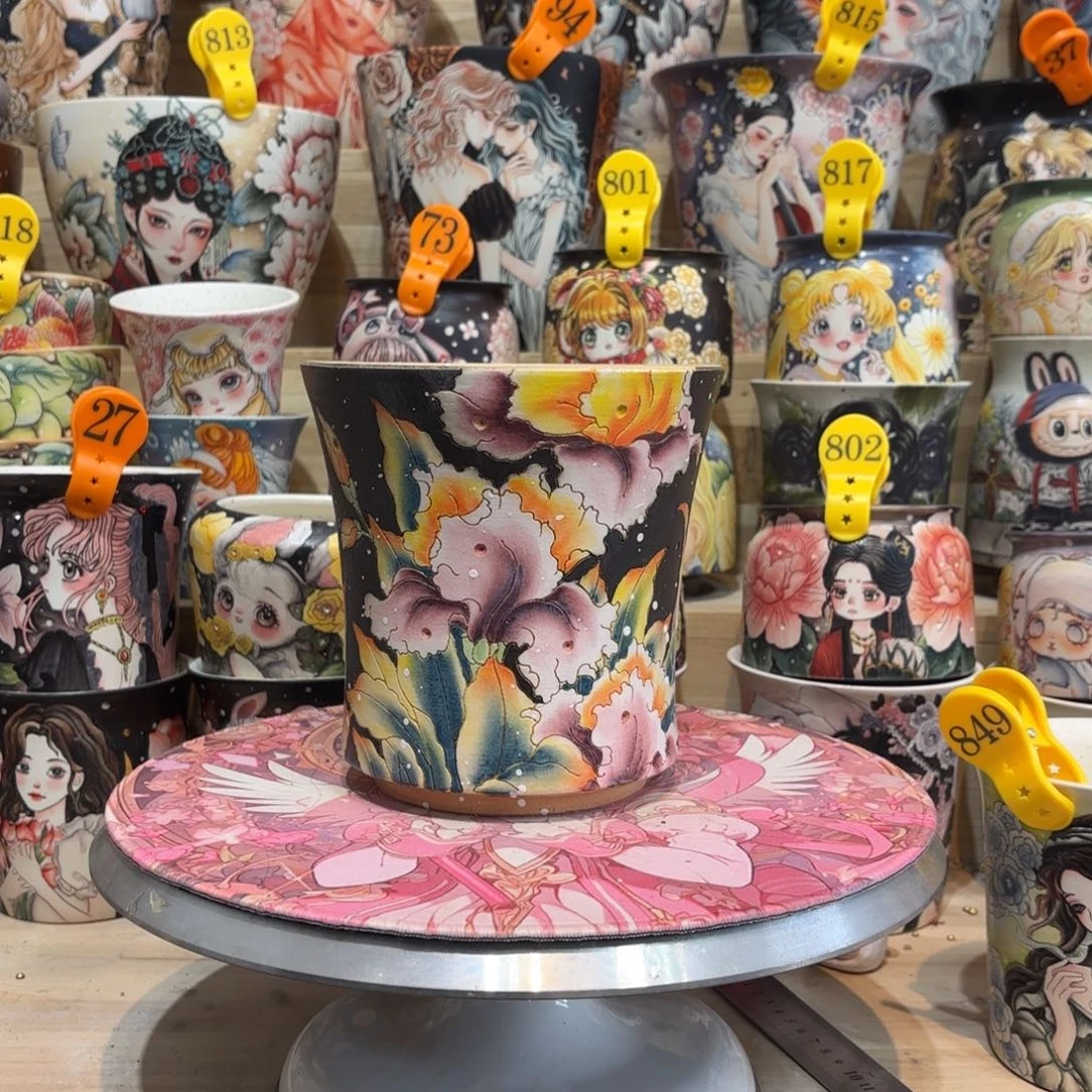 景德镇手绘花盆陶瓷13/15