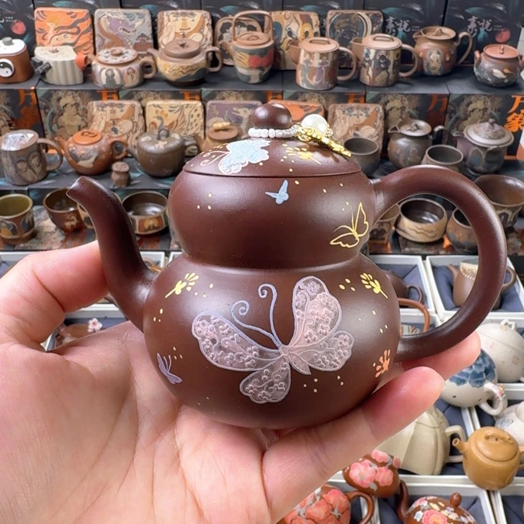 茶壶紫砂180cc原矿精工半手