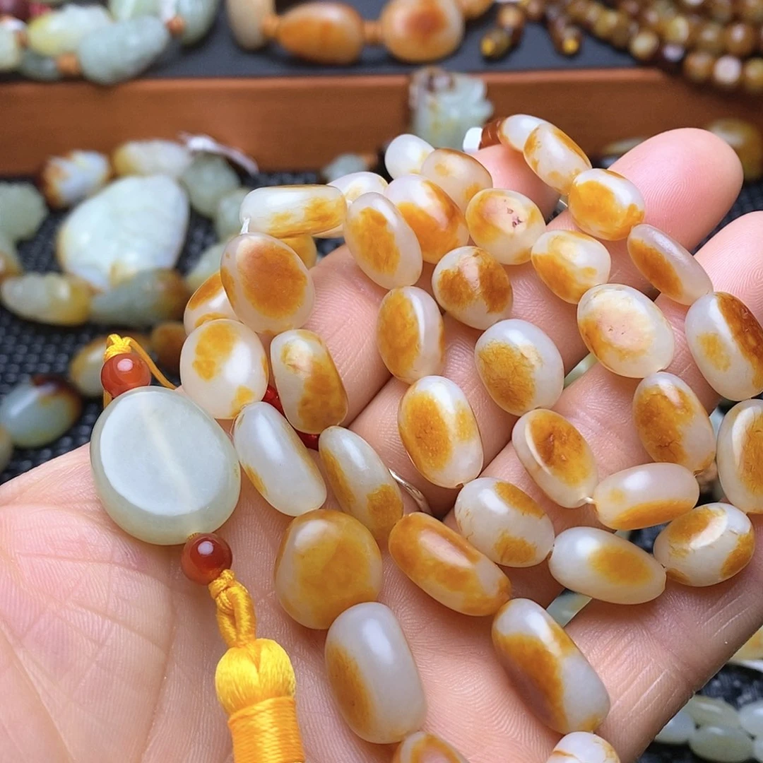 和田玉手链未镶嵌巍*