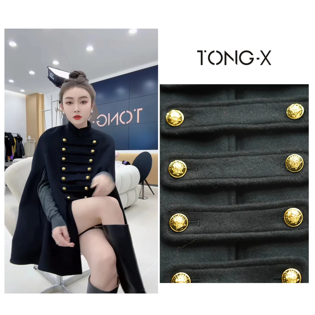 【同瑄品牌】早秋新款法式复古高级感优雅女神大衣外套 J0304