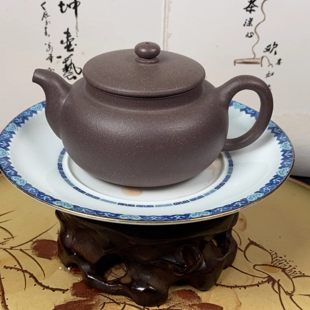 紫砂茶壶大水潭天青240 容量宜兴紫砂壶