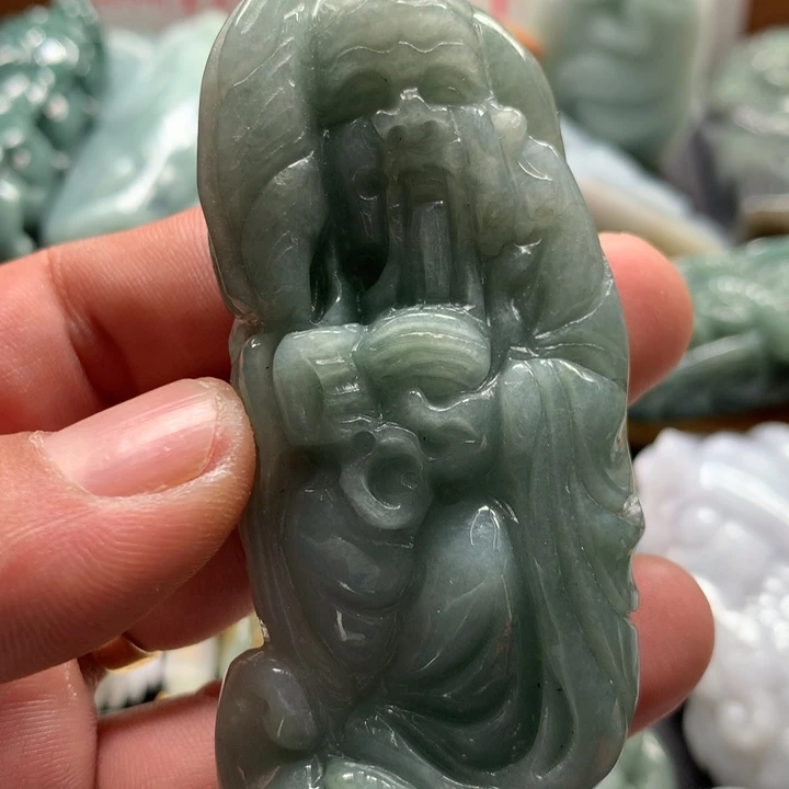翡翠未镶嵌颈饰保真天然a货翡翠