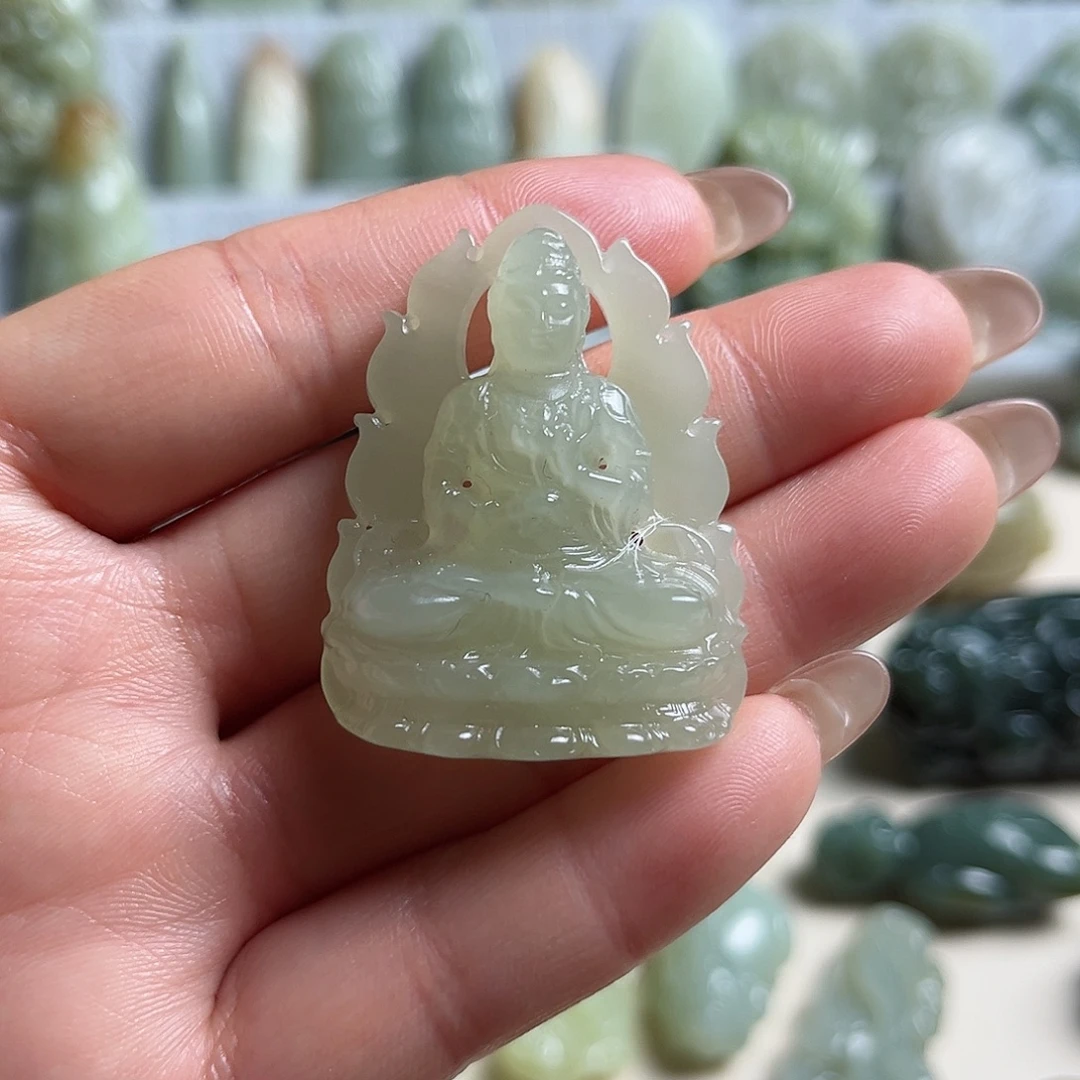 和田玉未镶嵌挂件