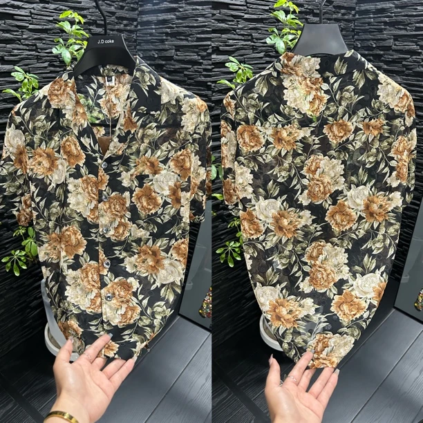 夏季新款时尚欧货高品质薄料防晒衬衫短袖/6783