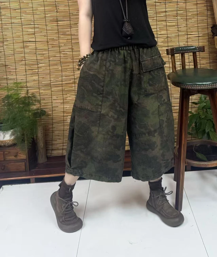 672迷彩拼接牛仔裤（长78左右，90-160斤）