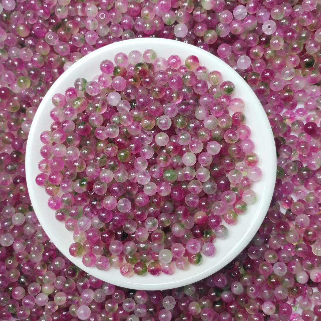 散珠W1778（新款） 西瓜碧玺6MM*40颗