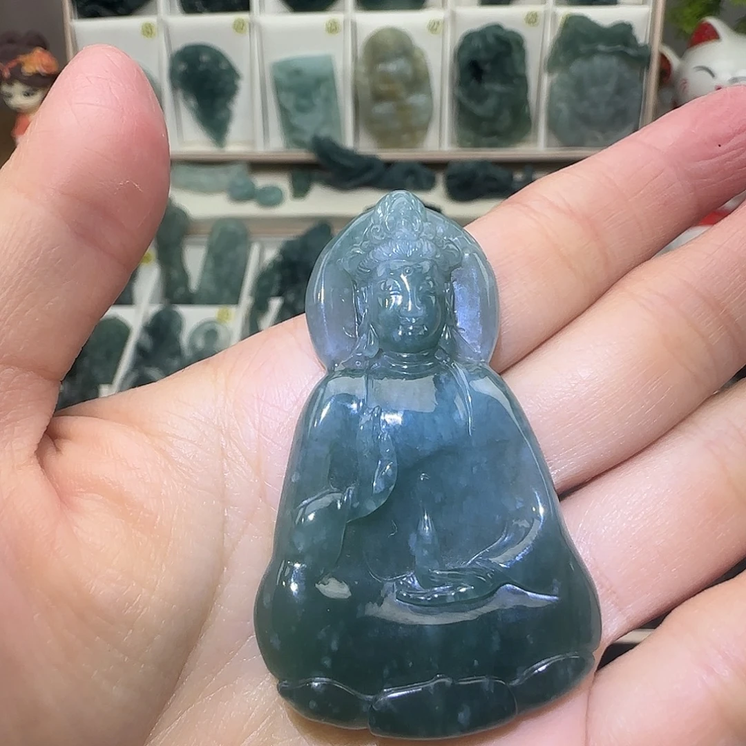 定制翡翠未镶嵌大威天龙翡翠定制