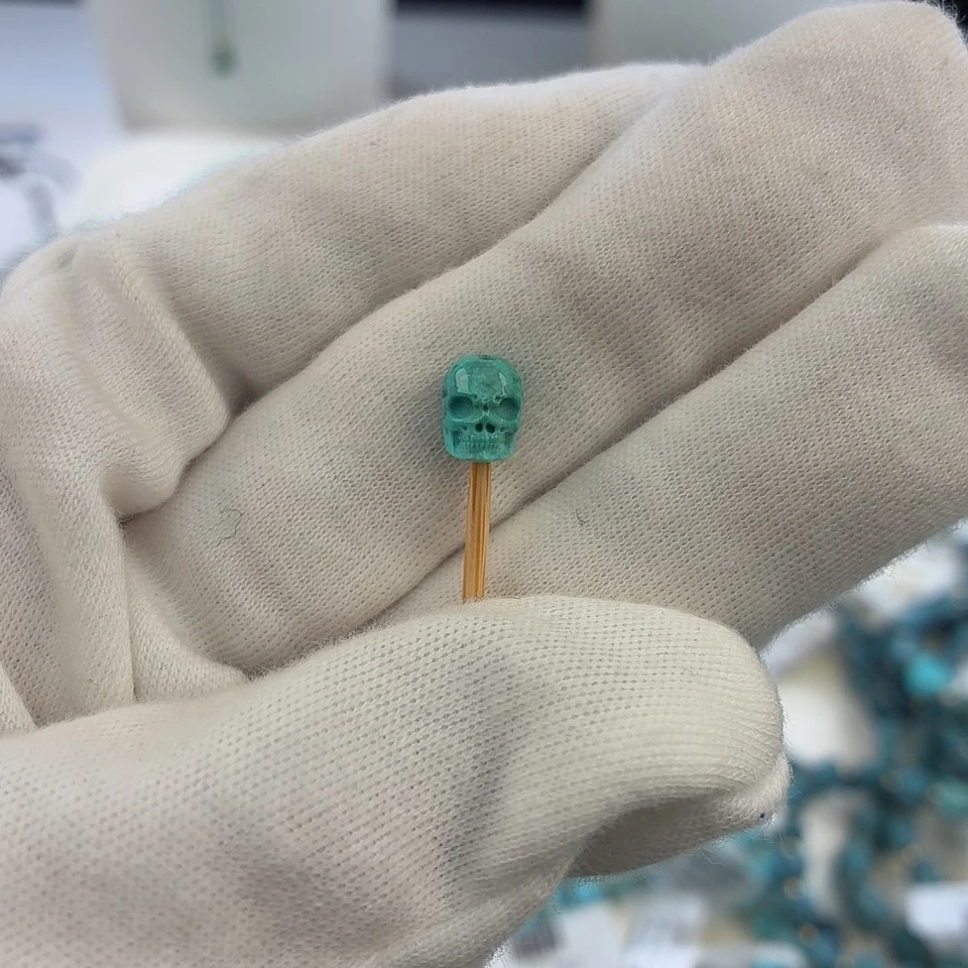 绿松石未镶嵌配饰7.5×6mm