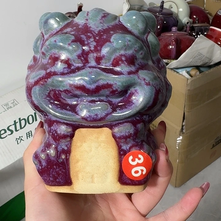 摆件陶郑家钧窑摆件