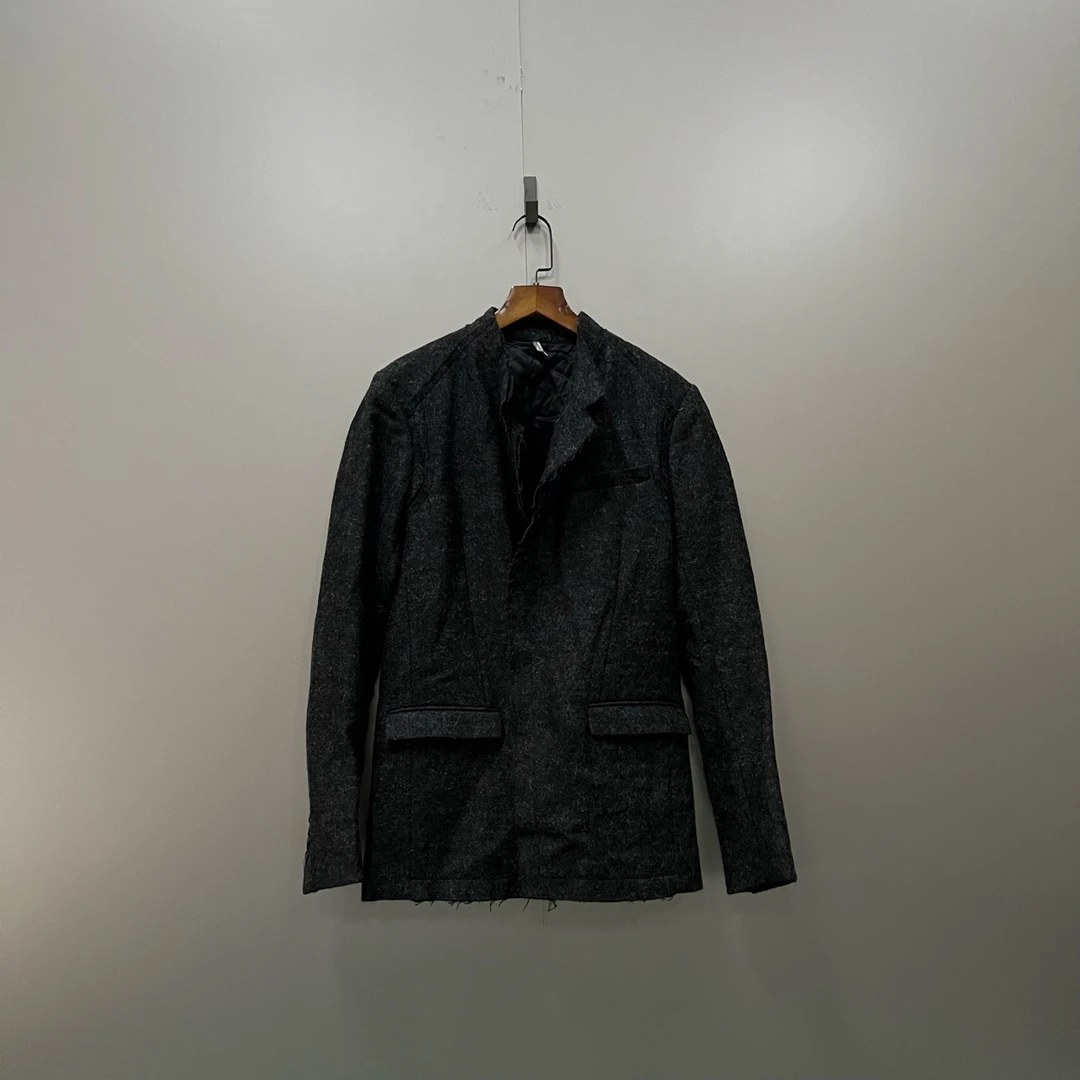 99新 DIOR/迪奥 h915  羊毛无领西服 44码 001531