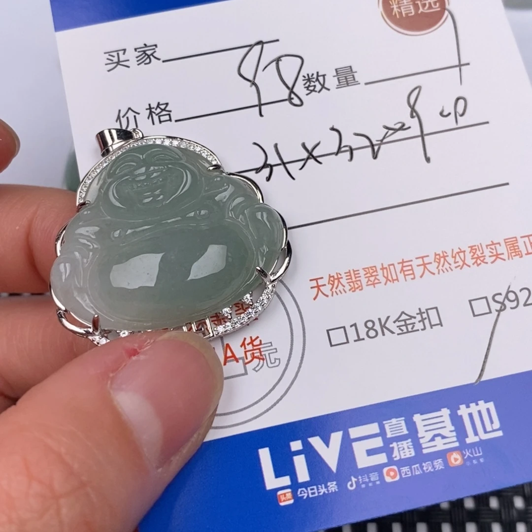 翡翠银S925镶嵌颈饰