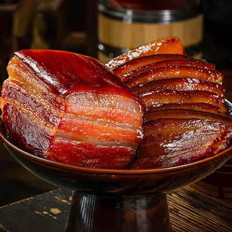 {买三斤送两斤}农家自制烟熏五花腊肉