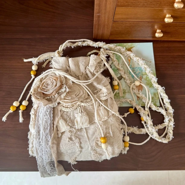 品质新复古文艺包度假风新中式单肩斜挎包日常轻便大容量包