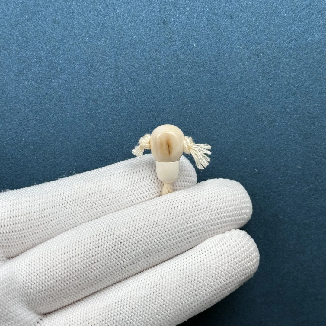 D36-51天然猛犸牙 蓝眼睛三通9.6*16.7mm支持复检假一罚十