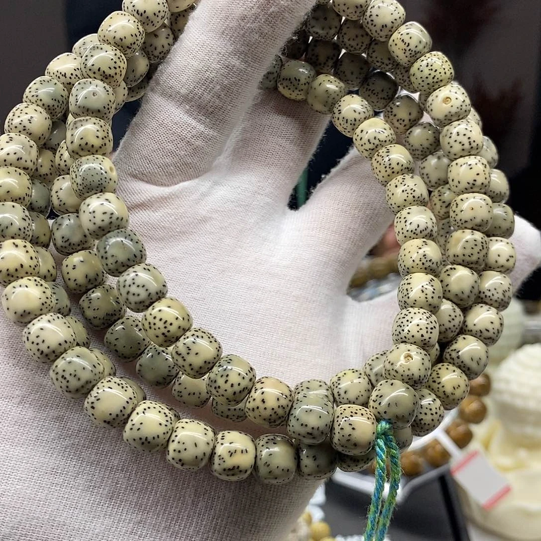 林***森星月菩提手串9.8精品头条半壁双留白小细星108