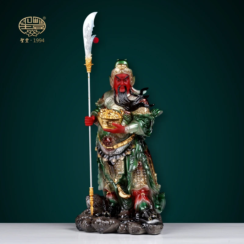 圣丰造像法拉利竖刀关公招财佛像关羽武财神开业礼品供奉摆件定制