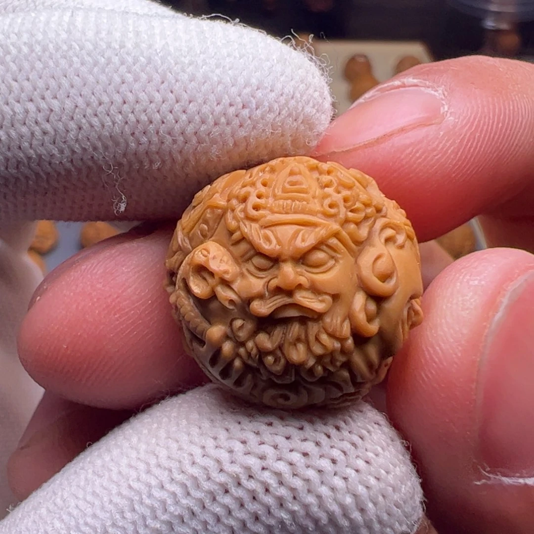 猴头核桃把件精修四大