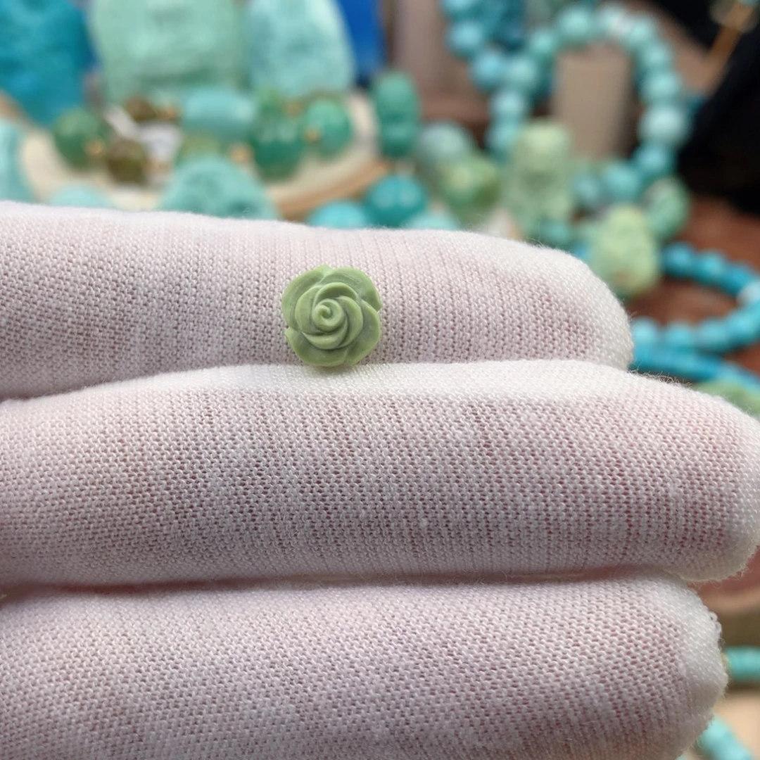 绿松石未镶嵌珠宝奇石9.1mm