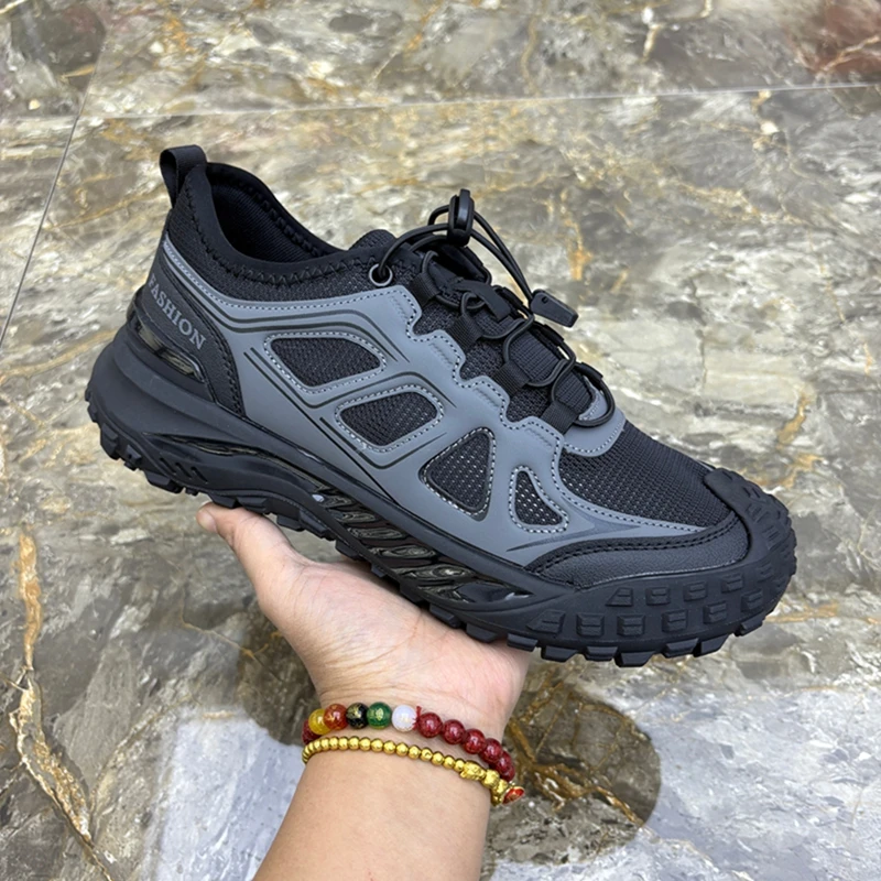 鞋子男夏季新款男士单网休闲鞋懒人鞋舒适透气百搭运动男鞋涉水鞋