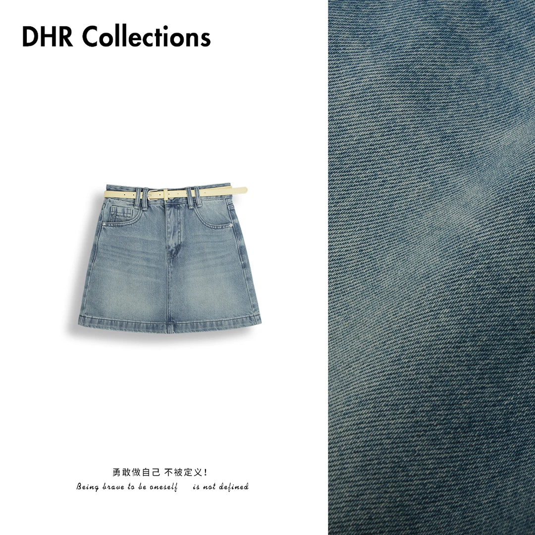 DHR COLLECTTIONS豆豆 春夏休闲时尚百搭牛仔短裙半身裙女D6382-2