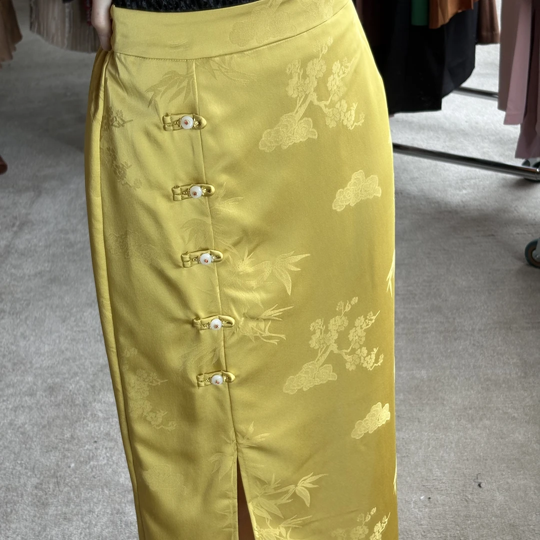 D30348南油爆款国风印花半身裙