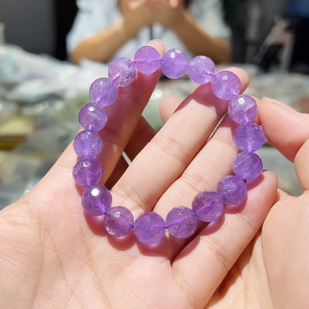 水晶手链未镶嵌克鲁兹紫水晶11毫米20号