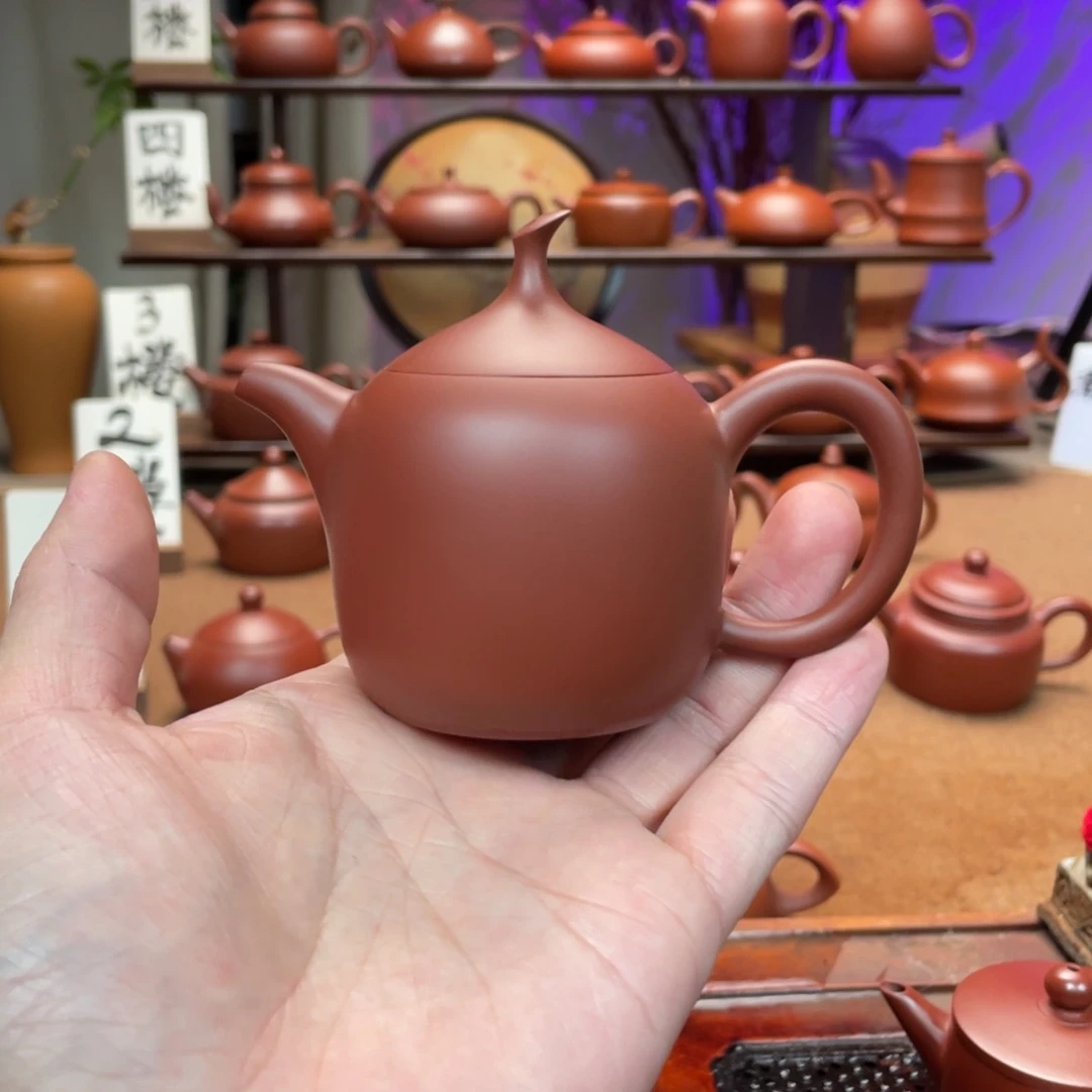 紫砂潮州手拉壶柒*柒一帆风顺