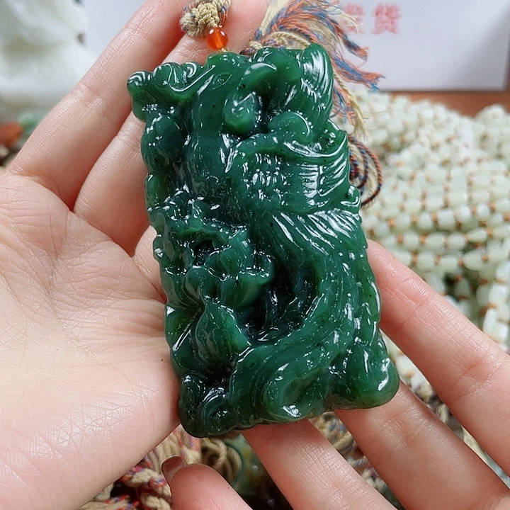 和田玉未镶嵌挂件