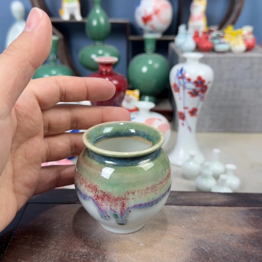 陶瓷手工小花器摆件