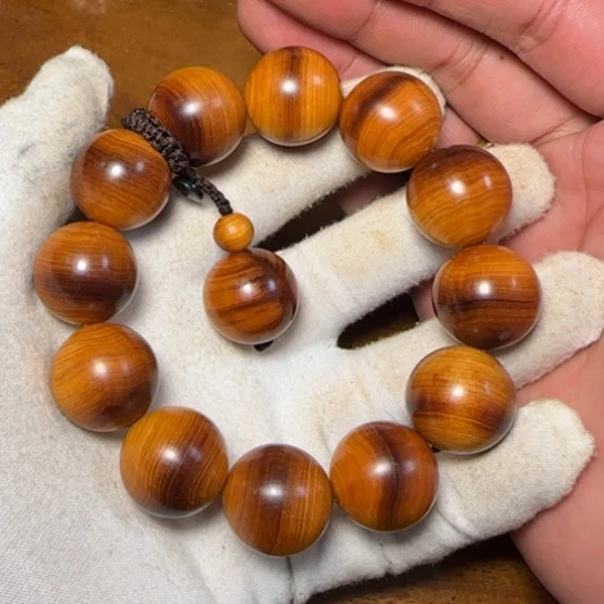 柏木（崖柏）全陈化老料把件串