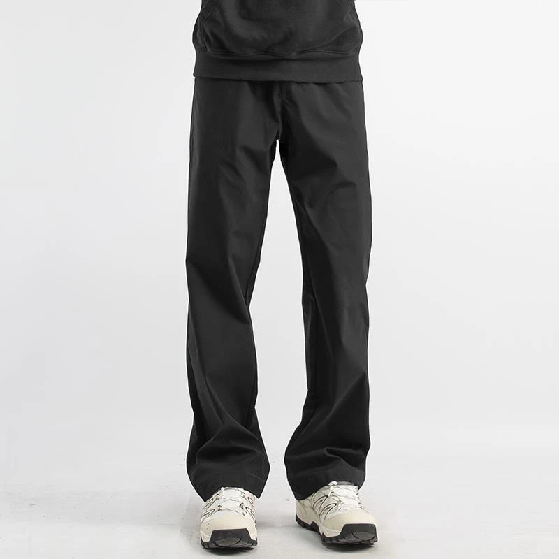 秋季男士休闲直筒裤机能裤长裤运动裤子男生黑色冲锋裤防风裤潮