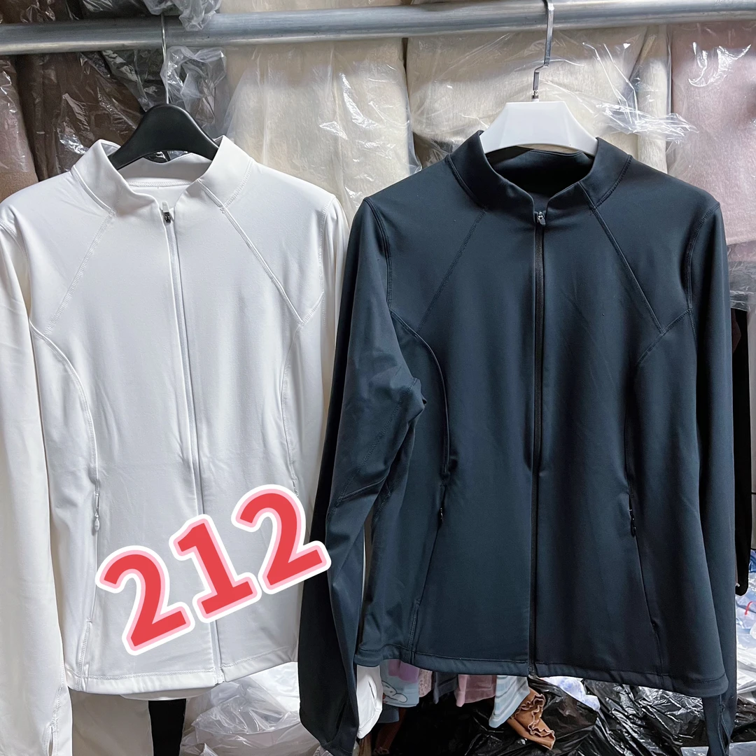 212两颗夏季立领修身运动外套女简约显瘦瑜伽服舒适百搭开衫上衣