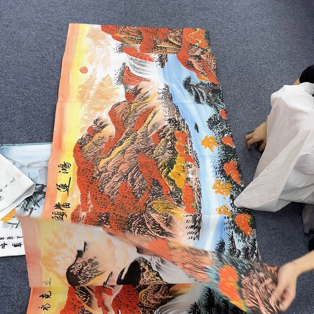 国画作品小姐姐放漏…