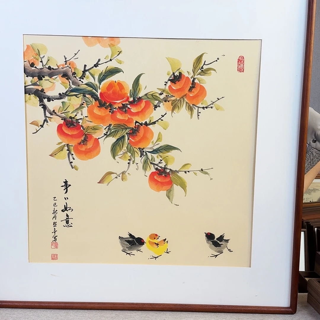 国画手绘带框尺寸： 70*70