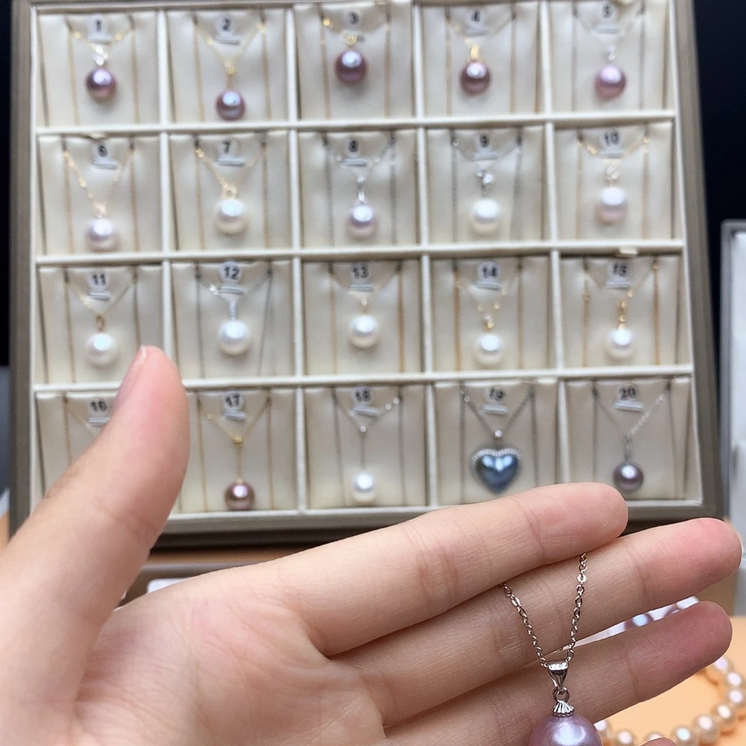 颈饰合金淡水珍珠