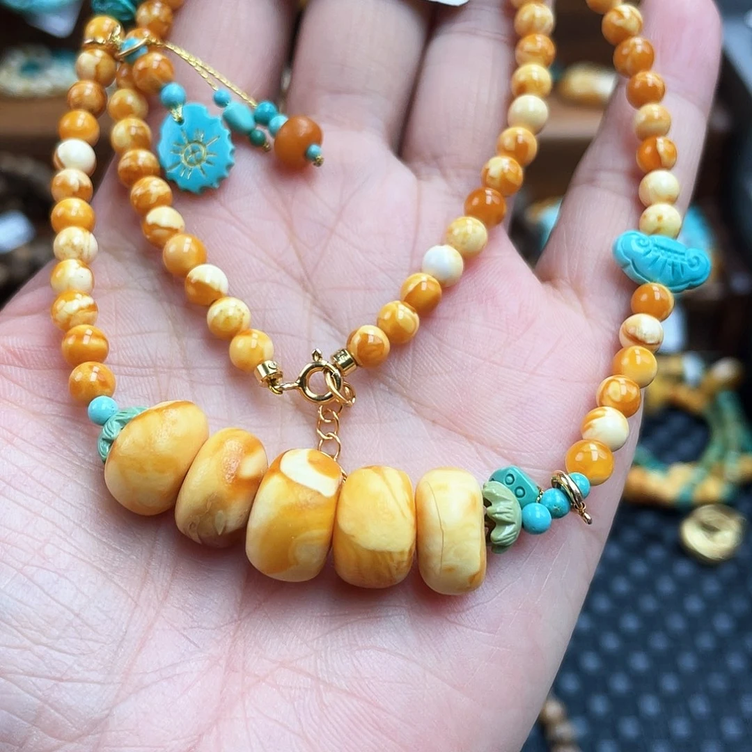 琥珀手链未镶嵌项链