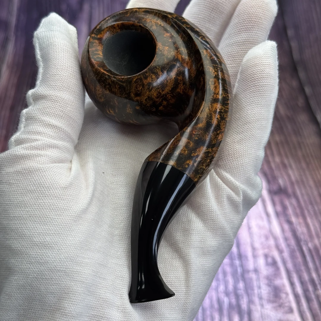 美人鱼斗型进口石楠木手工烟斗