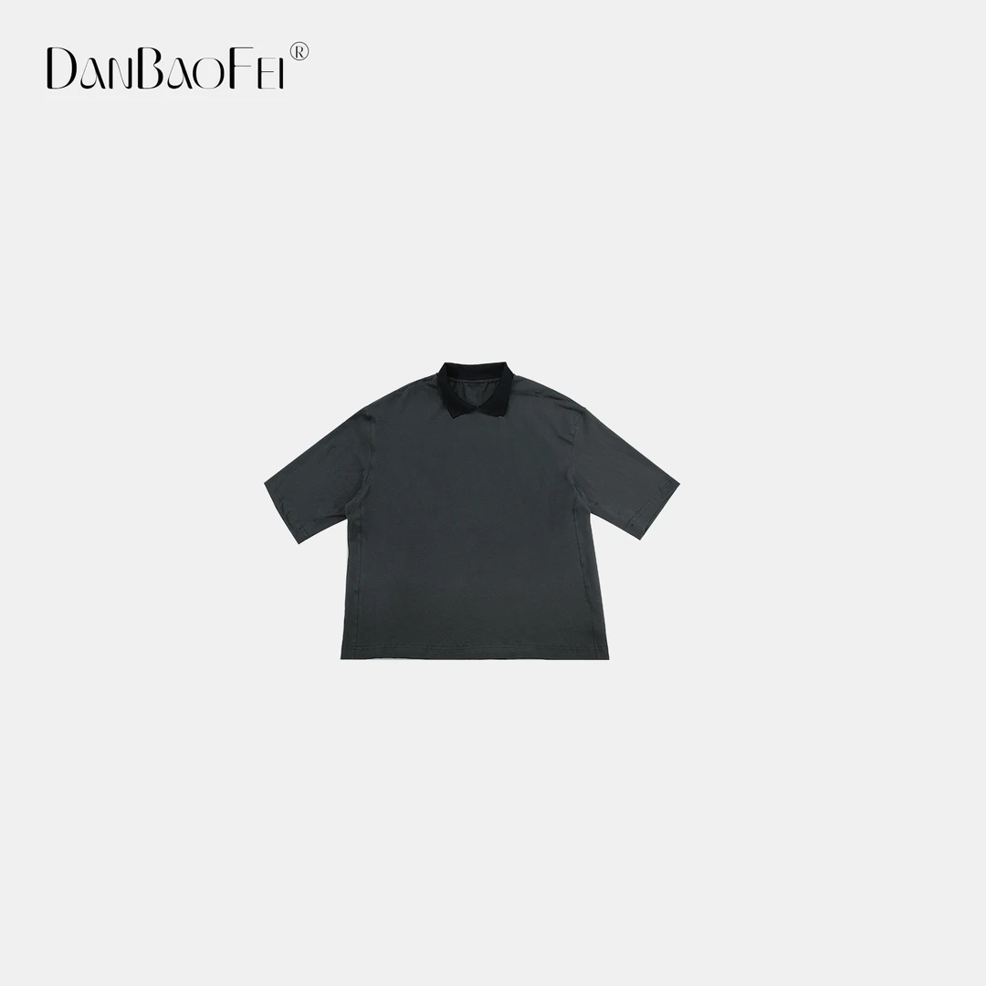 【DaMei】水洗POLO 女装简约松弛感翻领水洗中袖POLO YLM00736