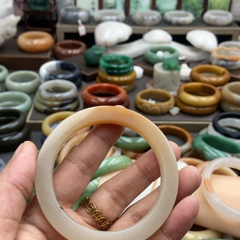 【闪购商品】石英质玉手镯54未镶嵌梓*.