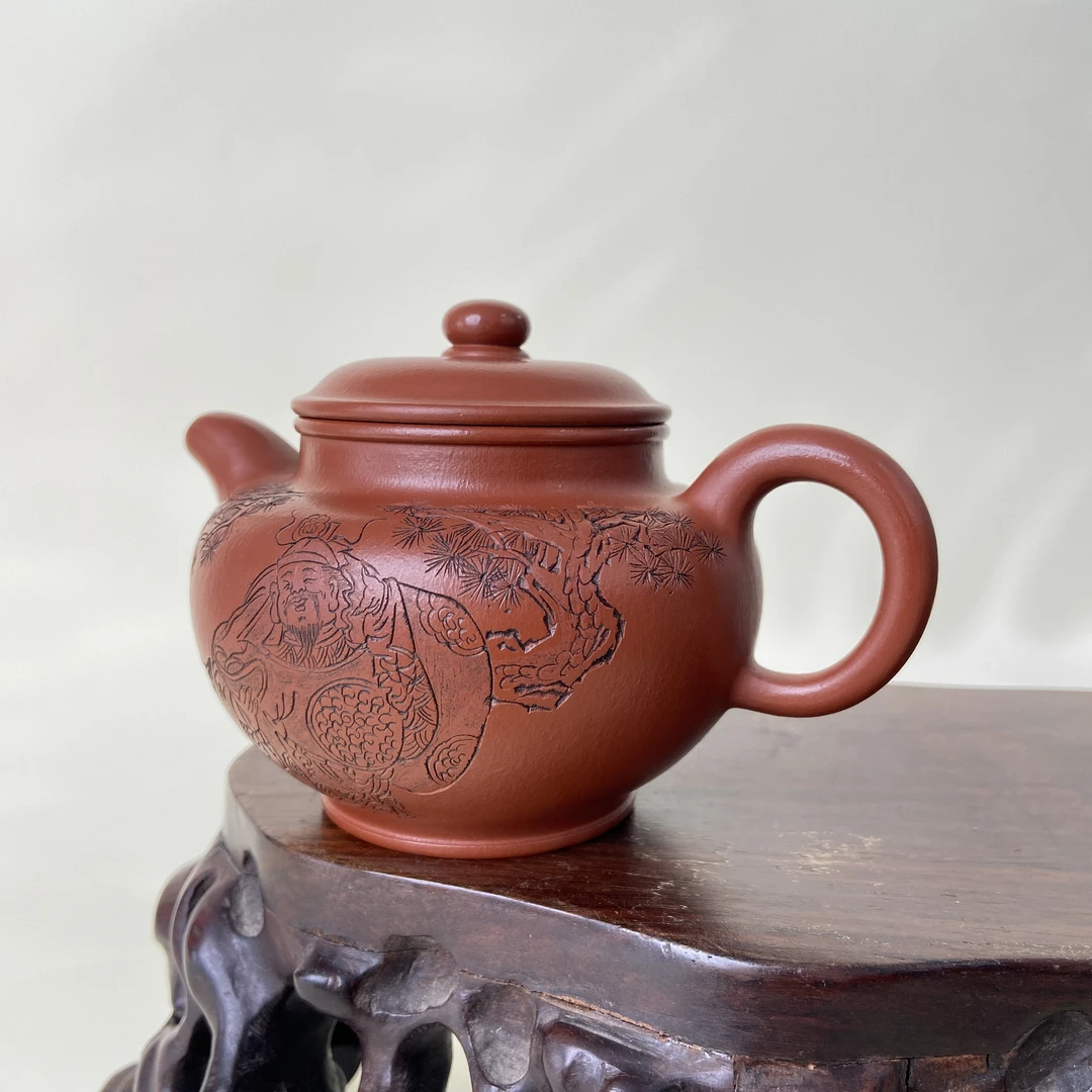 宜兴手工紫砂陶 （林碧青）茶壶GS4191-2