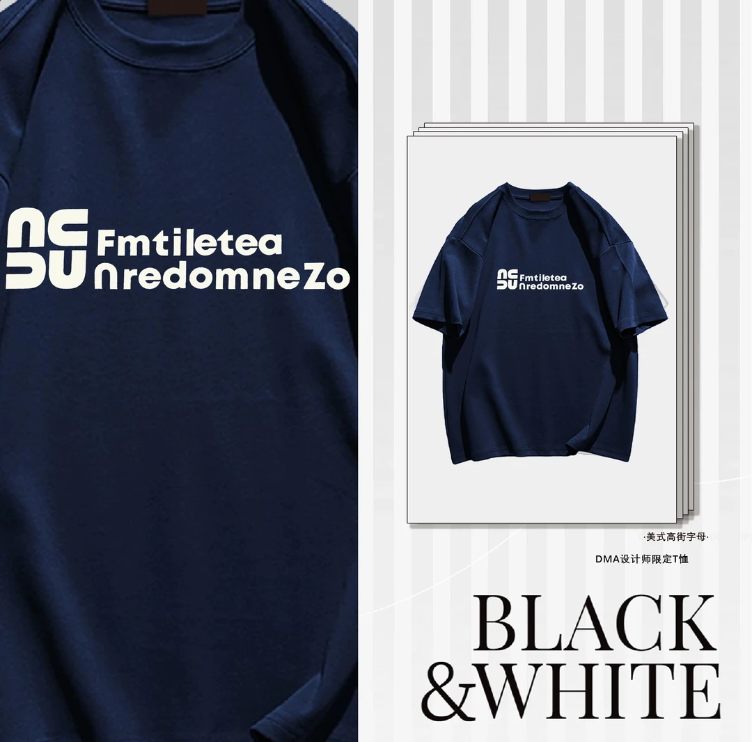 106【美式高街字母】女装短袖T恤